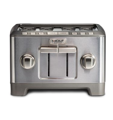 Wolf Gourmet® High-Performance 4 Slice Toaster (BRUSHED STAINLESS KNOB)