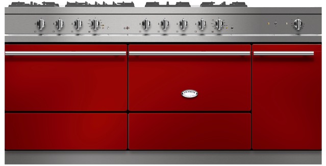 Lacanche Belmont Modern range cooker in dark red