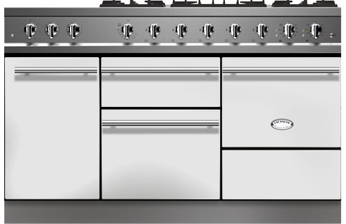 Lacanche Chaussin modern range cooker in white