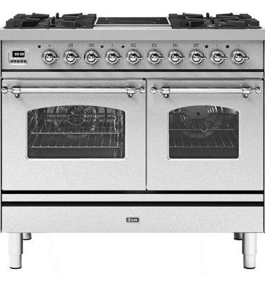 Ilve PD10INE3SS 100cm Milano Mixed Fuel Range Cooker In Stainless Steel