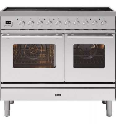 Ilve PDI10WE3SS 100cm Roma Induction Range Cooker In Stainless Steel