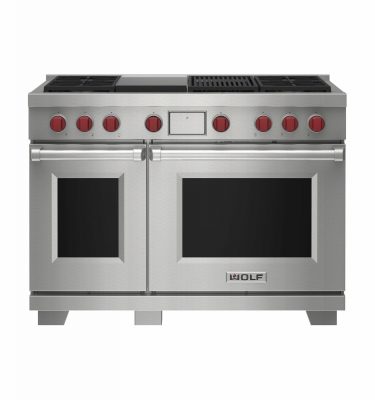 Wolf ICBDF48450CG-S-P Dual Fuel Range Cooker 4 Burner Chargrill & Griddle