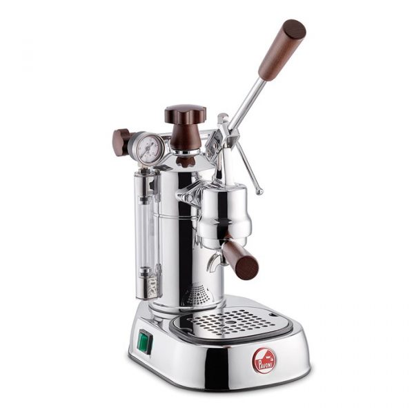 Smeg LPLPLH01UK La Pavoni Professional Lusso Lever Coffee Machine Stainless Steel and Wood